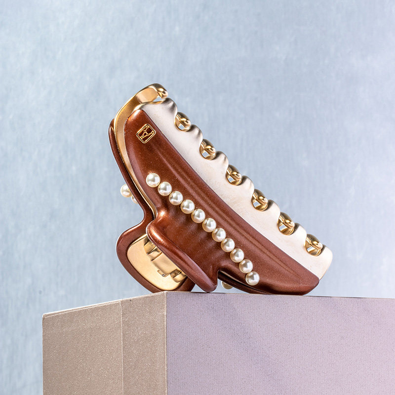 法国alexandredeparis亚历山大珍珠旺多姆中号抓夹发饰发饰