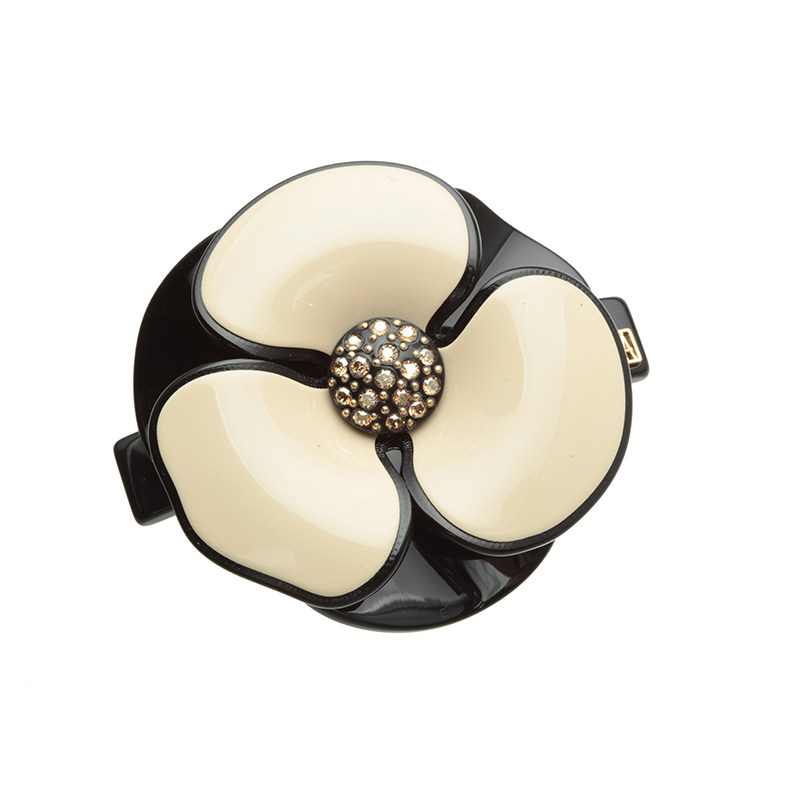 法国alexandredeparis亚历山大山茶花系列6公分发夹马尾发饰