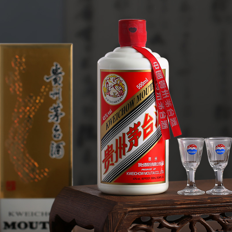 贵州茅台飞天43度500ml单瓶酱香型白酒送礼宴请接待白酒