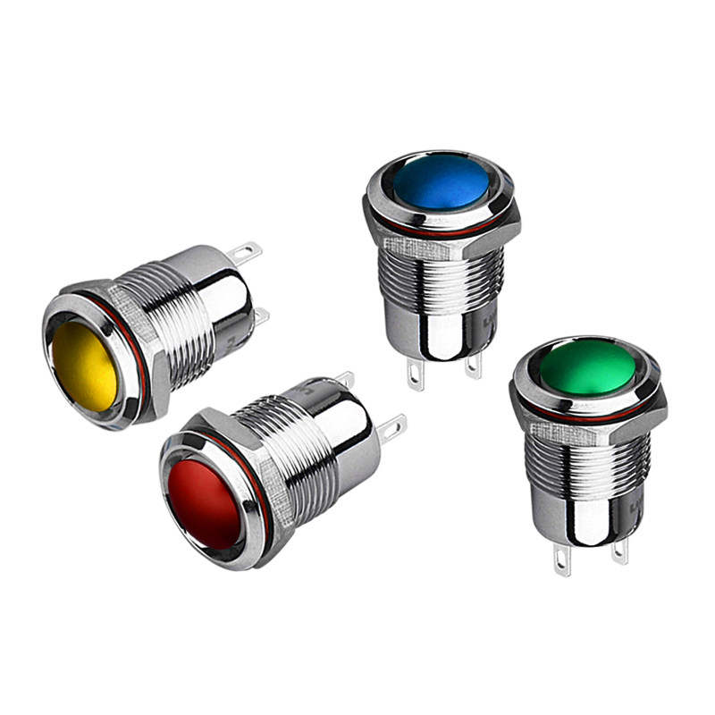 超小开关蓝白黄蓝白红绿防水迷你型小型自锁自复开关