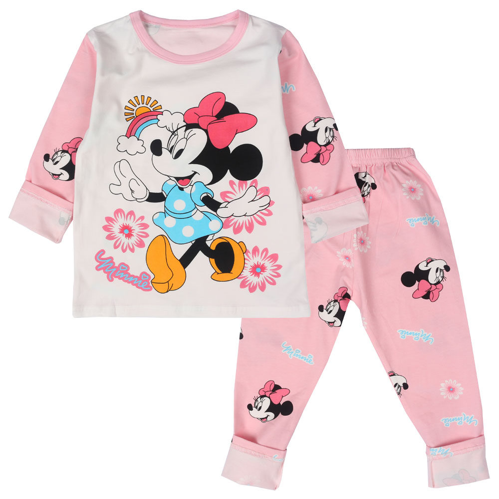 2020童装女童四五34567岁女宝宝米妮衣服家居服睡衣套装