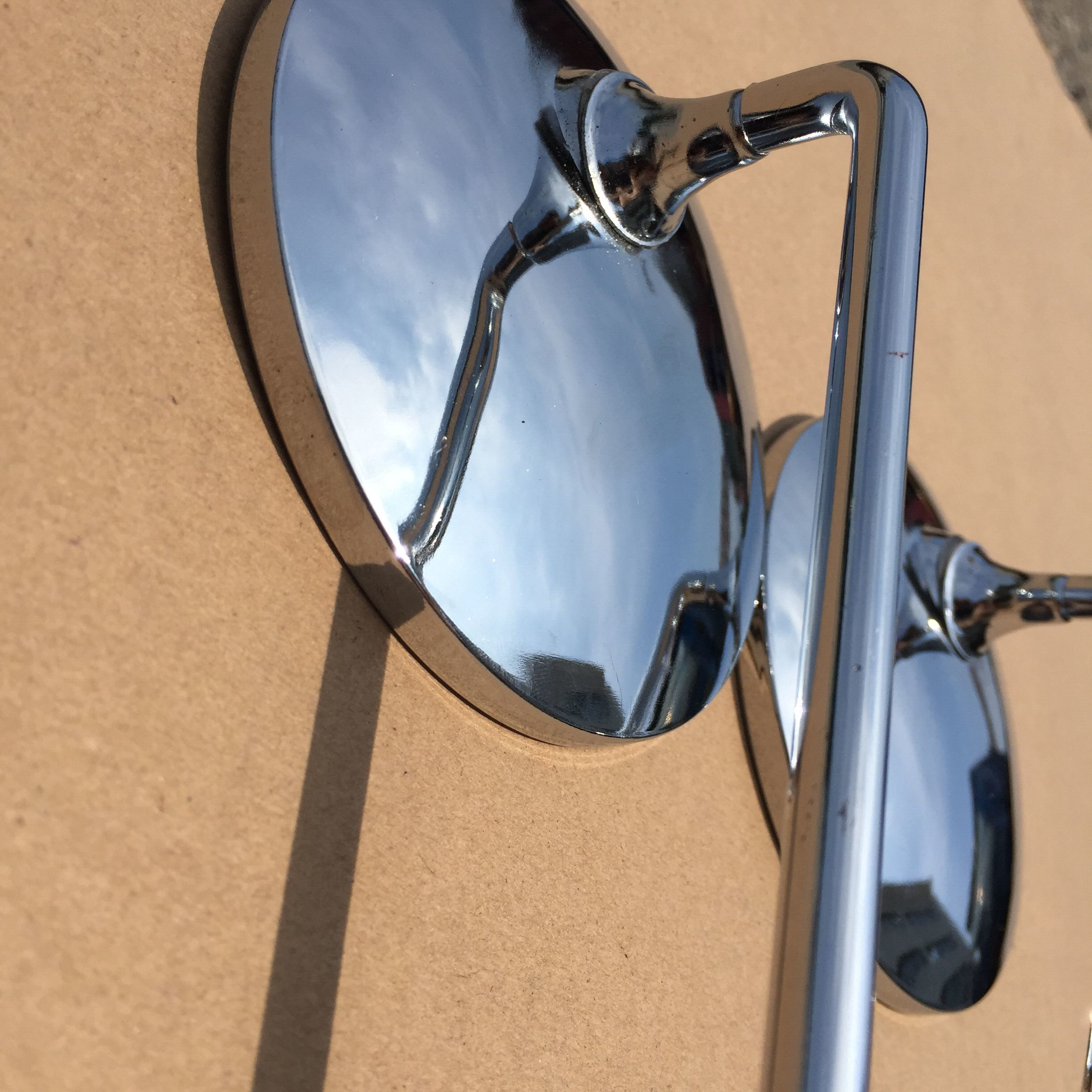 电动车金属反光镜龟王通用后视镜雅迪绿源圆镜耐用电动车反光镜