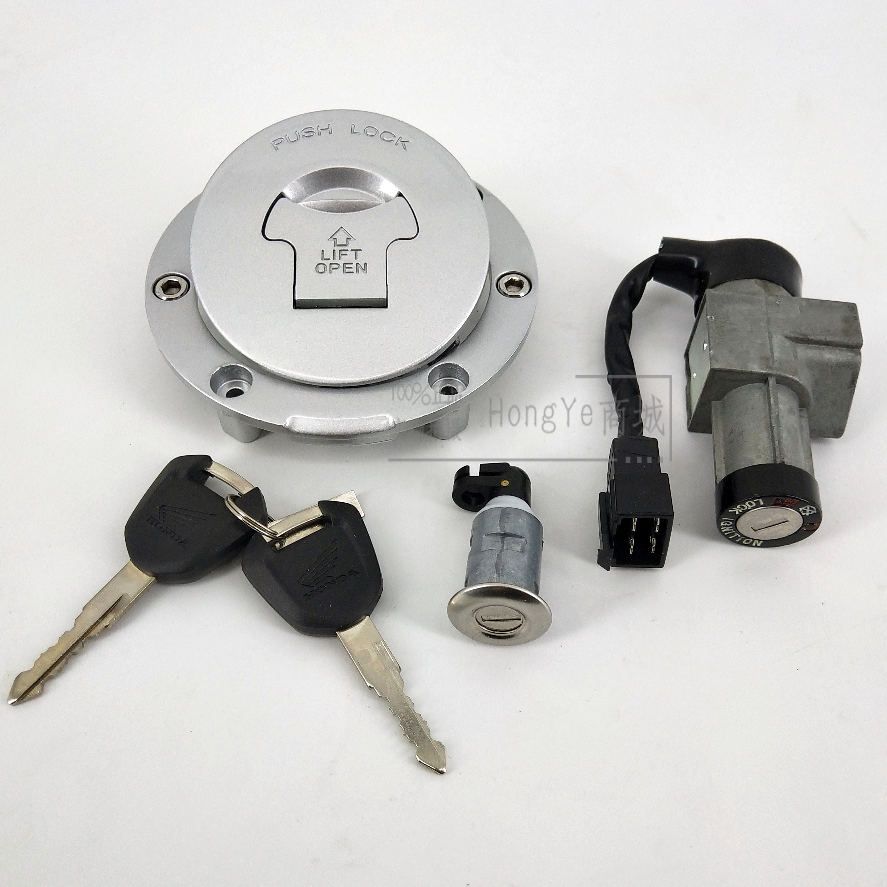 cb190x五羊本田猛鸷套锁战鹰车锁锁具钥匙点火摩托车车锁