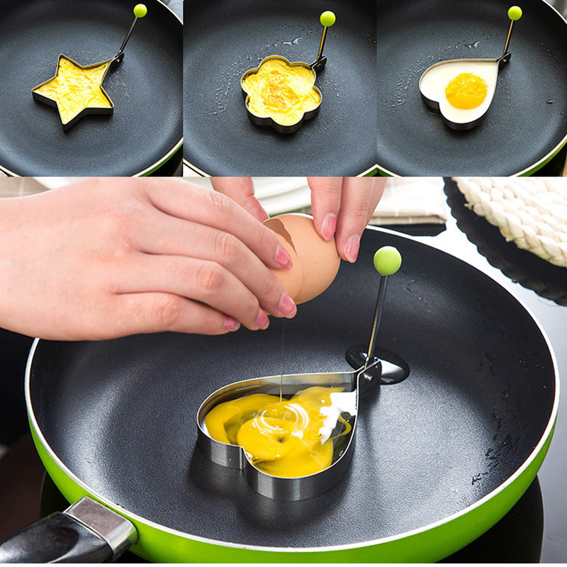 不锈钢煎蛋模具爱心心形鸡蛋厨房用品荷包蛋diy磨具diy模具