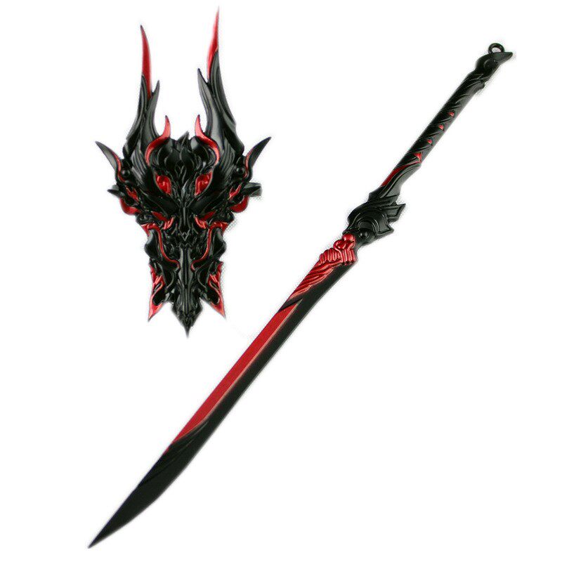 剑侠情缘三苍云十律守心犴魂猊焰合金属刀盾武器剑3橙武模型挂件