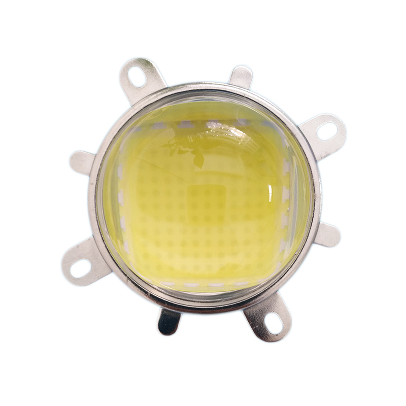 led集成光源透镜50w100w灯珠透镜小灯罩57mm射灯投影机聚光凸透镜