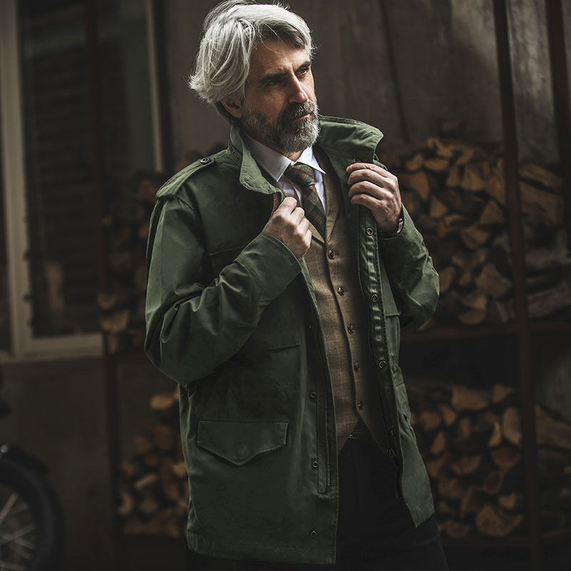 风衣龙牙m65战地军迷勤务修身战术m65春秋风衣