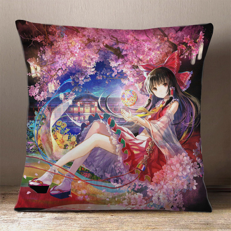 东方project抱枕博丽灵梦定制床上动漫靠垫diy动漫毛绒