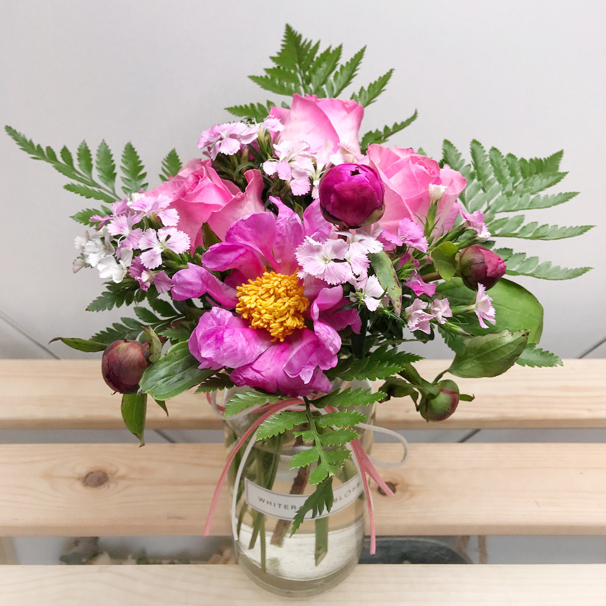 混合鲜花包月一周一花搭配周花月花北京同城京津冀顺丰包邮送花瓶