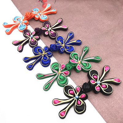 布扣花蝴蝶手工盘扣旗袍唐装复古古典工艺花扣纽扣