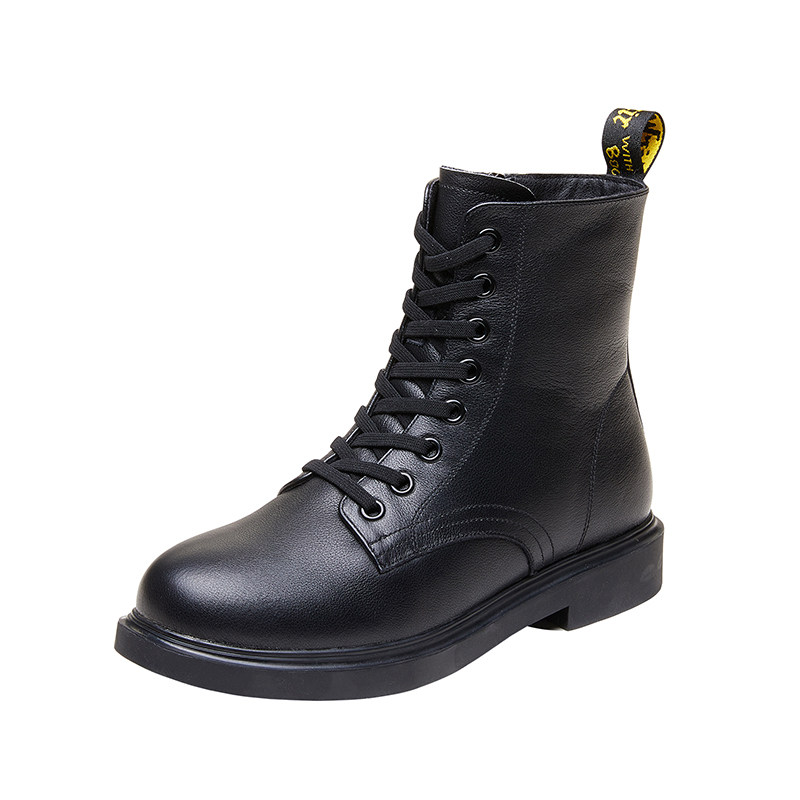 真皮马丁靴女英伦风2020新款冬季女鞋加绒百搭马丁靴