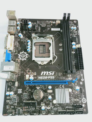 微星h81m-p33主板1150针h81全集集成支持ddr3智能电脑硬件