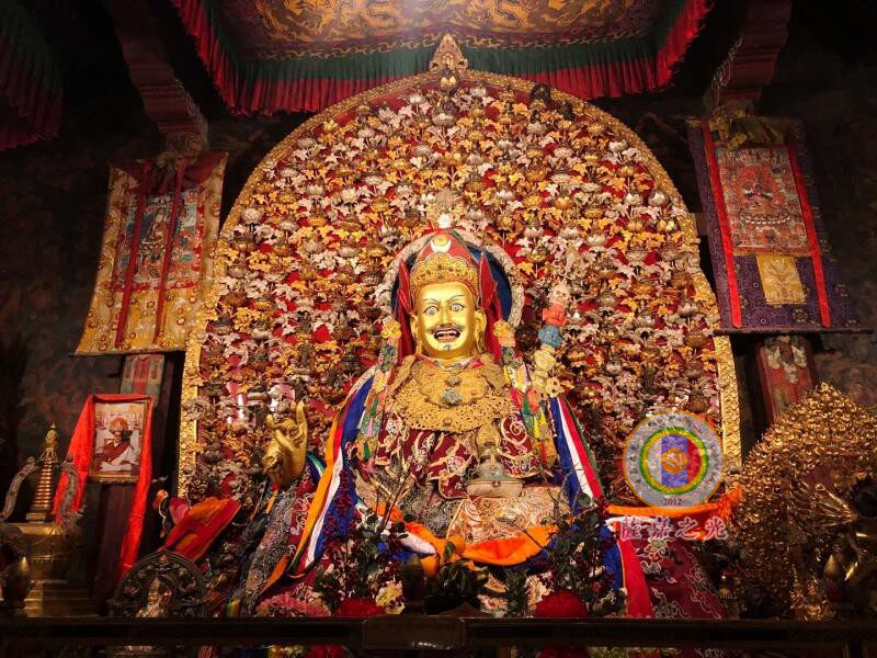 萨迦之光免费结缘桑耶寺如我一般莲师铜版纸kai藏族唐卡