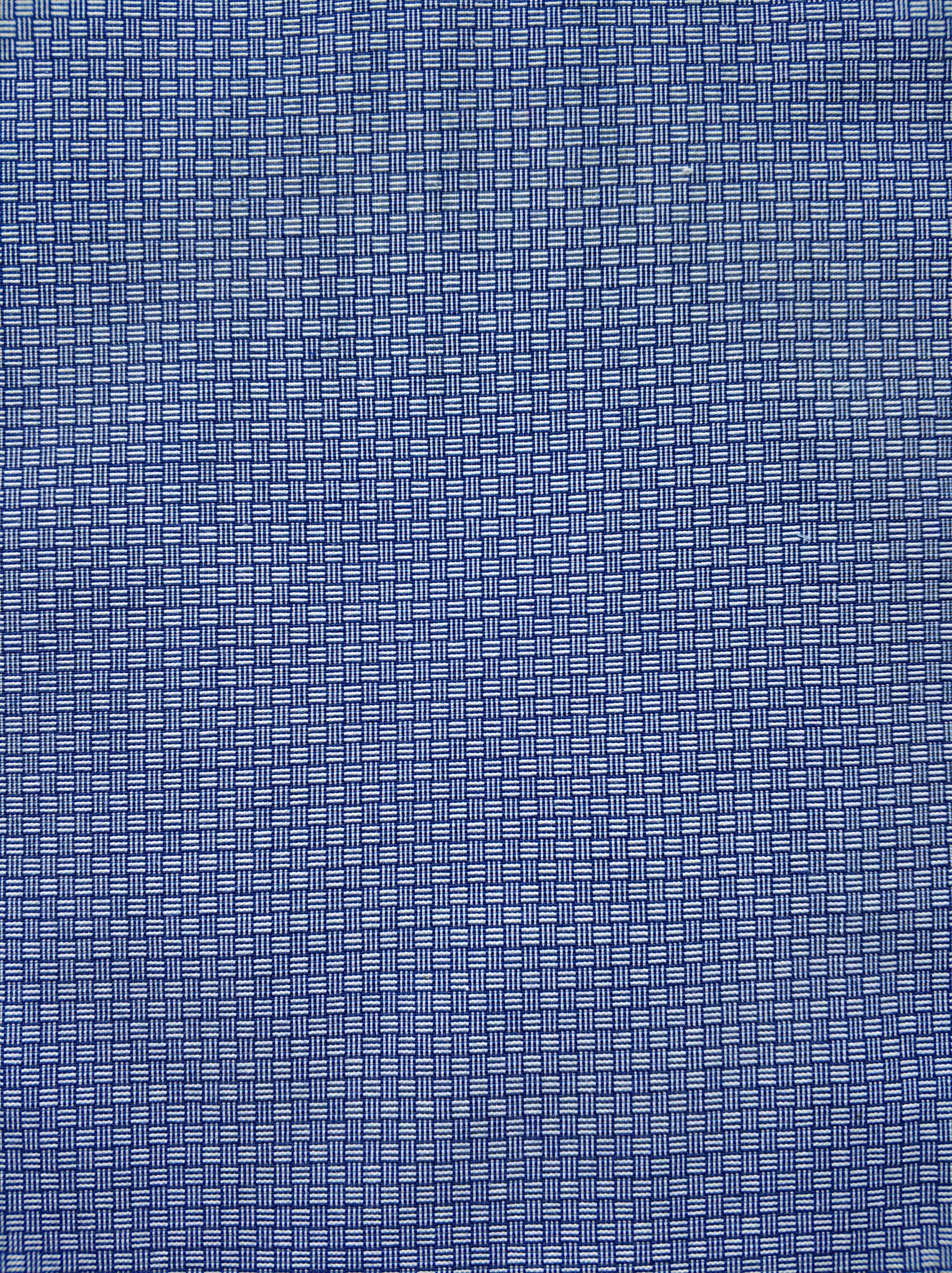 贵州册亨布依少数民族服装土布制衣棉纺织蓝色格子布面料