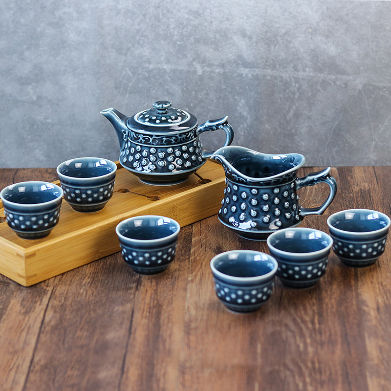 茶具乾唐轩活瓷瓷杯乾坤1壶6杯创意陶瓷功夫整套茶具