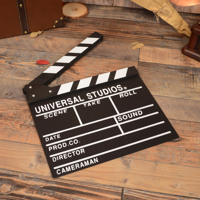 木质电影拍板场记导演打板摄影道具创意个性摆件辅助道具类