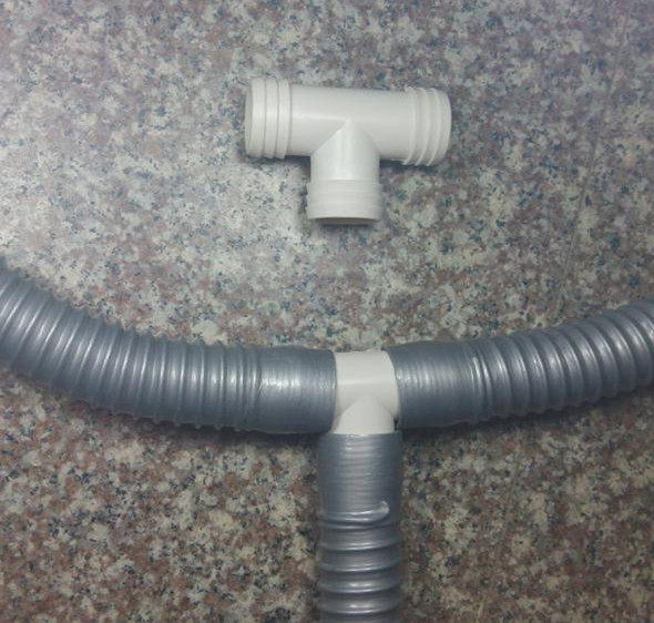 洗手盆通用下水管排水三通软管面特加长塑料水池脸盆配用件