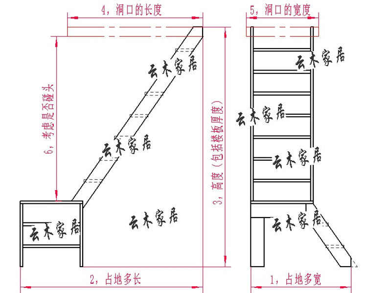 转角楼梯旋转复式别墅家用室内登高简约定制整体楼梯