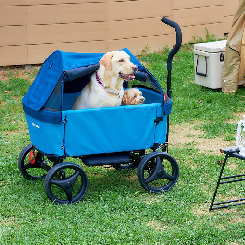 户外台湾ibiyaya宠物推车大型狗车旅游直播徒步宠物推车