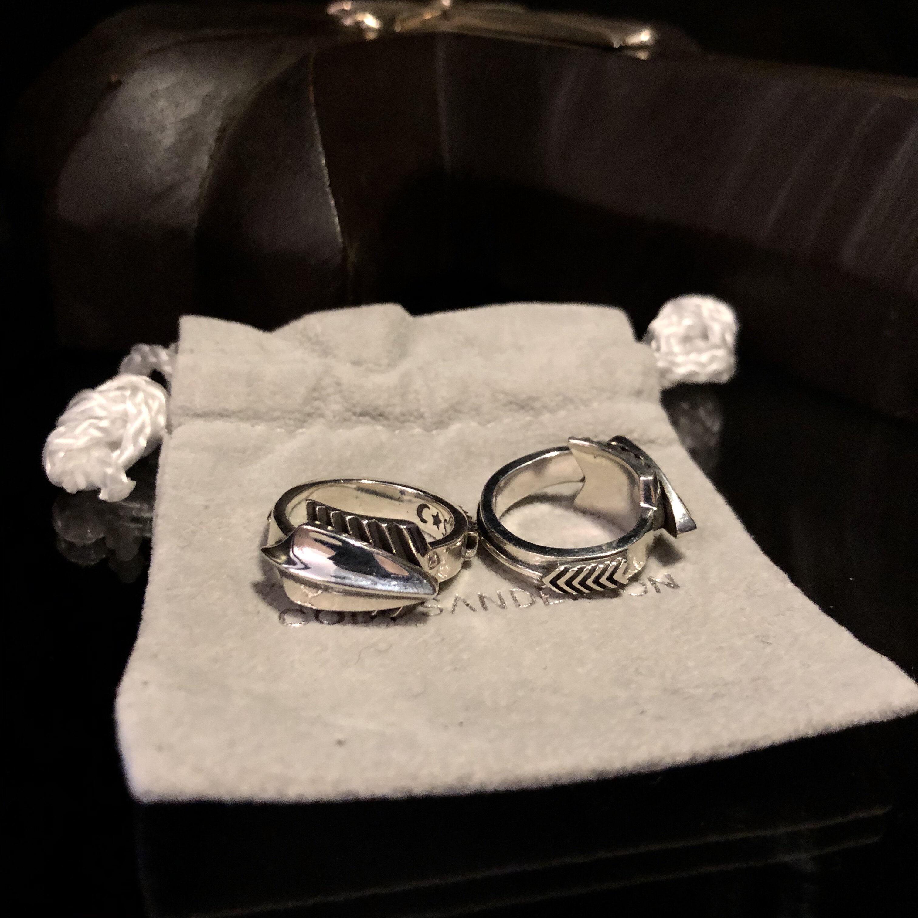 戒指宿主大帝新款cody星星螳螂箭头波浪纯银戒指