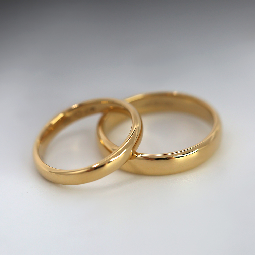 安适如常情侣友谊订婚戒定戒婚戒指金戒指18k舒适手饰