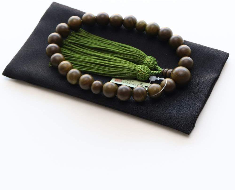 念珠日本玉绿佛珠手串男女手持开运招福京都佛珠