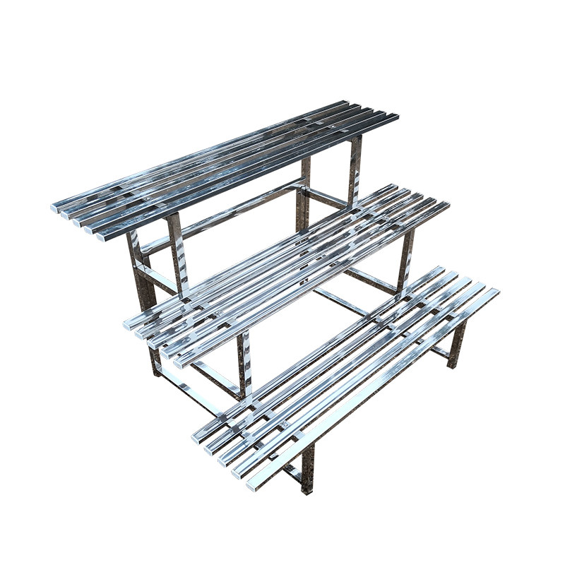 不锈钢防腐花架阳台置物架多层花架子室内外三层阶梯花架