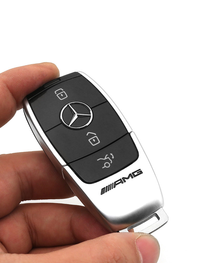 钥匙gle金属amg改装适用于奔驰后盖遥控汽车钥匙