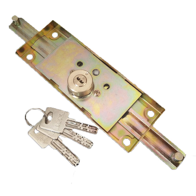 卷拉门锁中开底开多钥匙c级叶片互开 卷闸门锁加高锁芯卷帘门锁