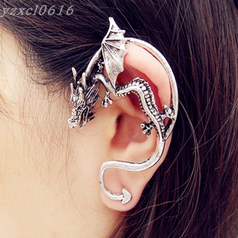 龙鳞龙王耳环霸气龙形单只男女潮男耳钉传说耳夹