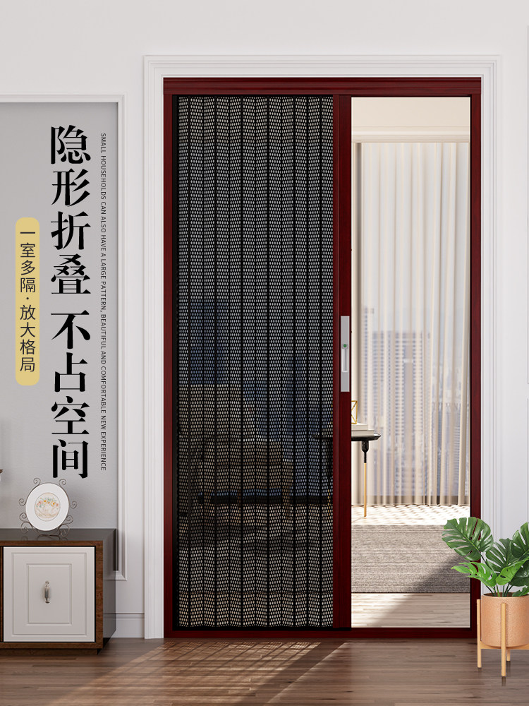 西安市金刚纱窗门带防盗推拉折叠伸缩防蚊纱门纱窗