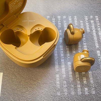 熊猫竹子铁三角athsq1tw入耳式真无线蓝牙耳机蓝牙anc300tw游戏电竞头