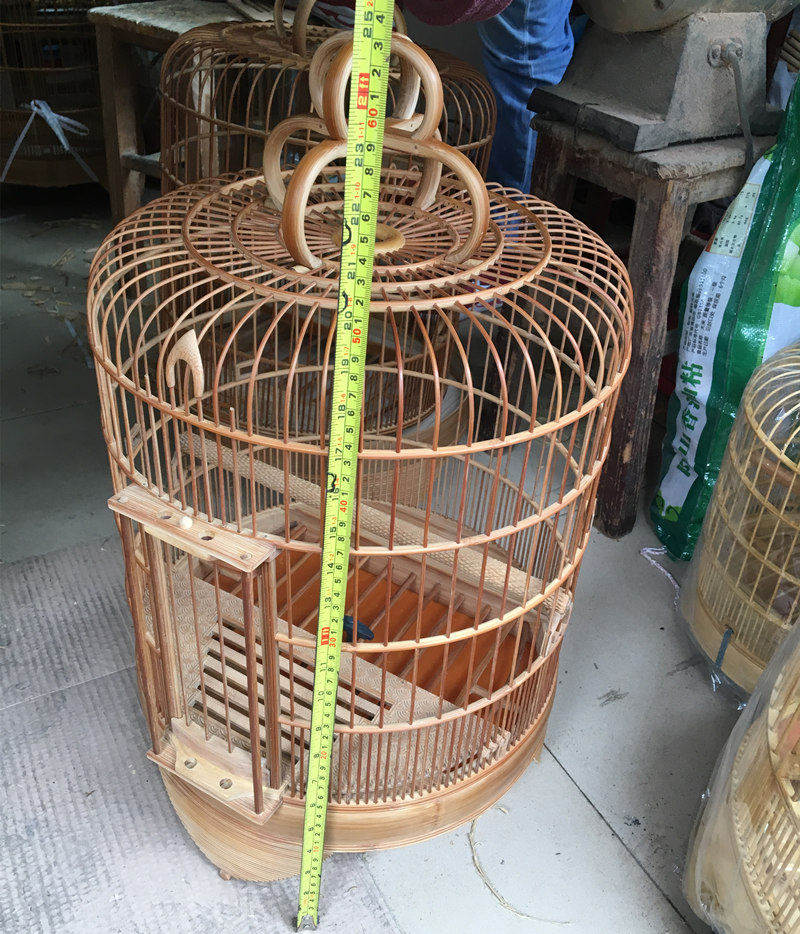 画眉高档竹笼广笼广西笼底鸟笼