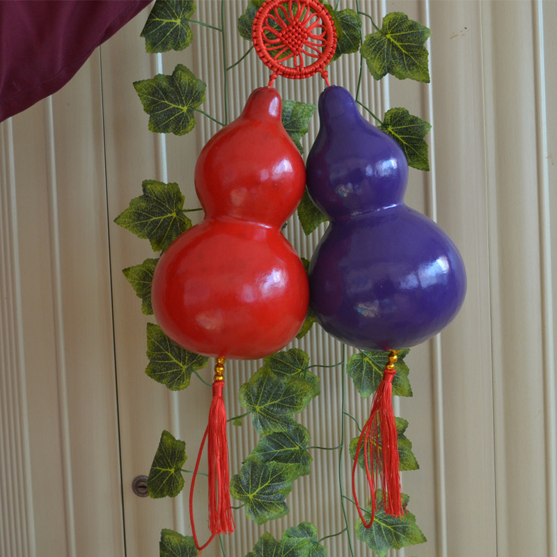 玩具天然亚腰七彩彩葫芦家居摆件儿童环保彩绘葫芦