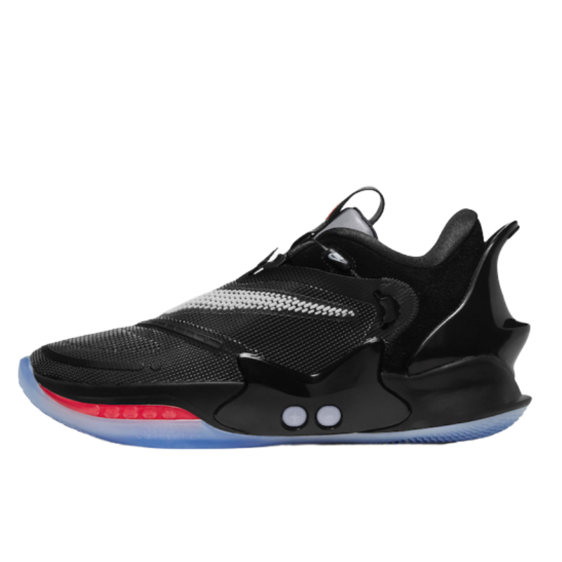 nike adapt bb 2 黑红自动系鞋带篮球鞋无线充电灯光底cv2442-001