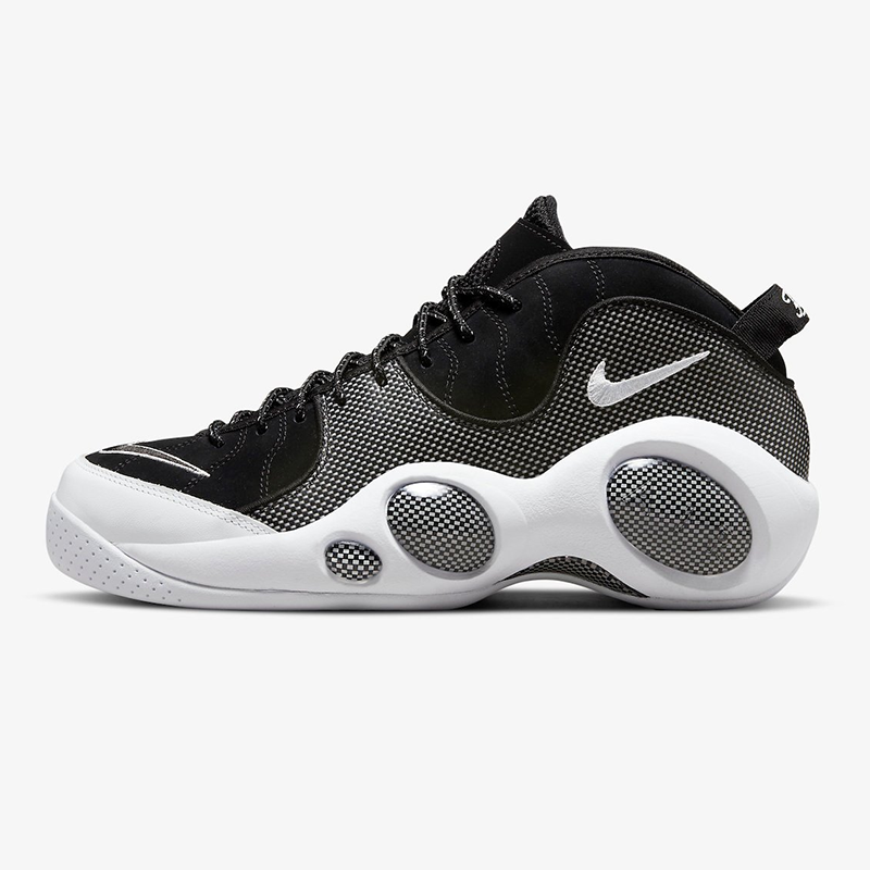 nikeairzoomflight黑白大眼睛复古实战篮球球鞋篮球鞋
