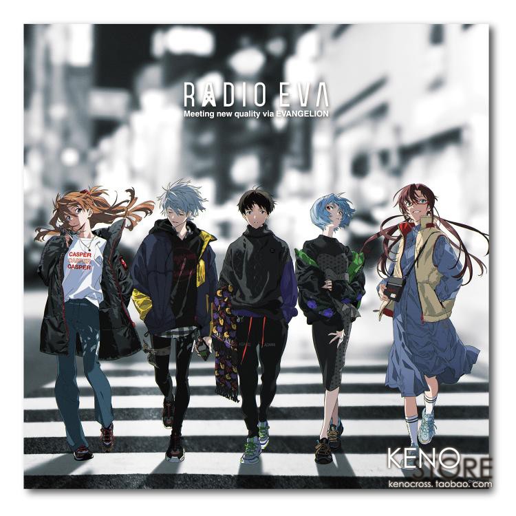 可订radioeva新世纪福音战士10周年渚薰室内装饰版画动漫挂件