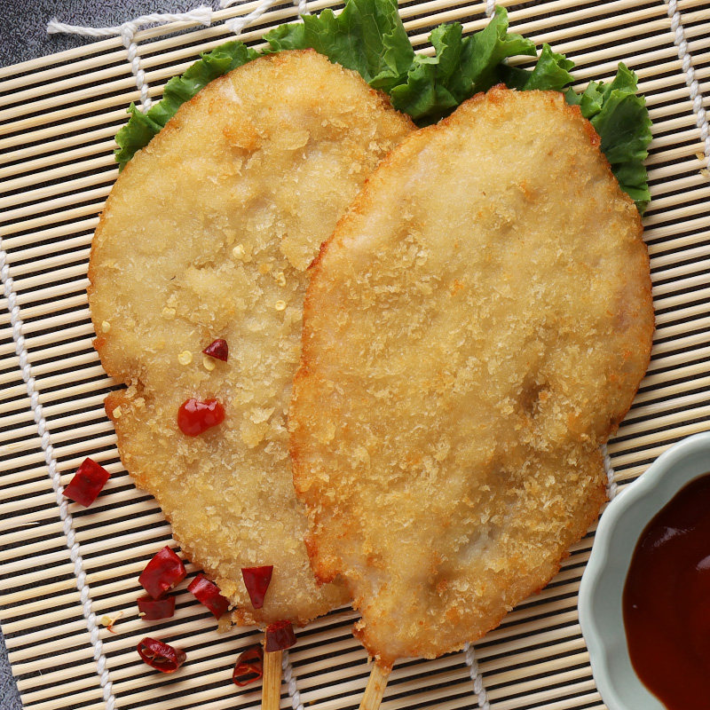 手撕鸡排串 轰炸大鸡排 油炸小吃炸串半成品鸡肉串铁板烧烤 10片