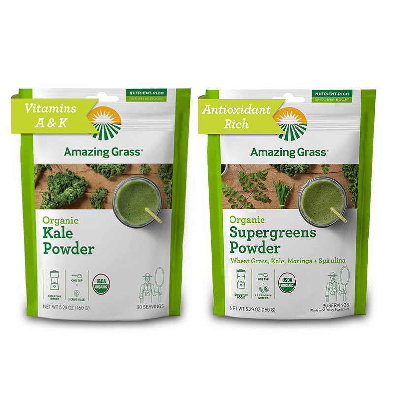 好麦麦芽amazinggrasskalepowder有机冻干爱美羽衣甘蓝天然粉粉食品