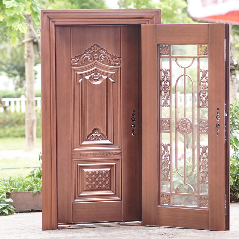 铭盾双层入户电解镀锌锌板防盗进户门现货样品进户门