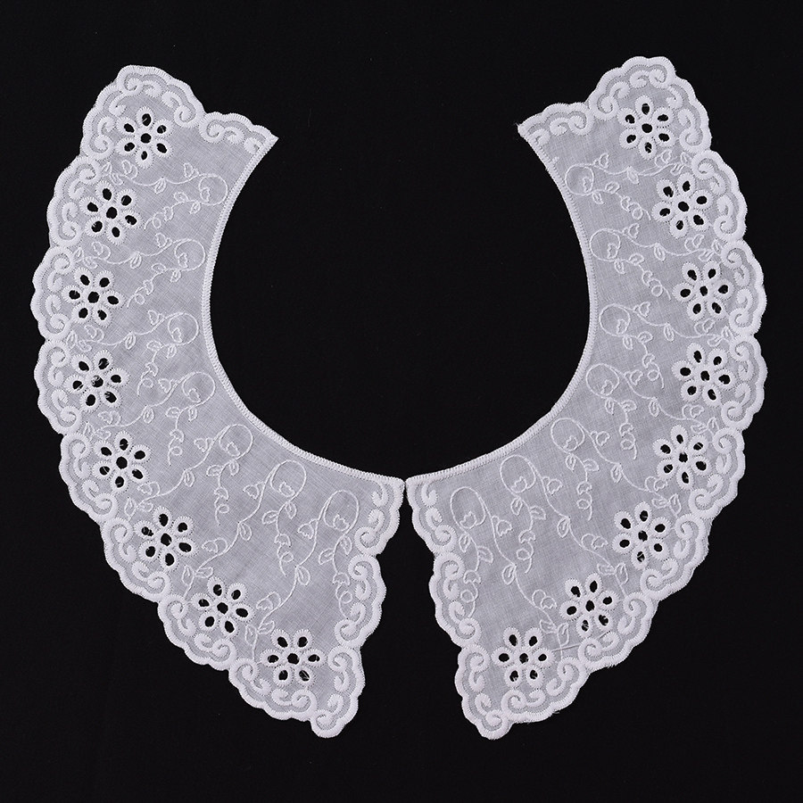 diy领防翻领张大夸张时尚走光花边手工衣领假领