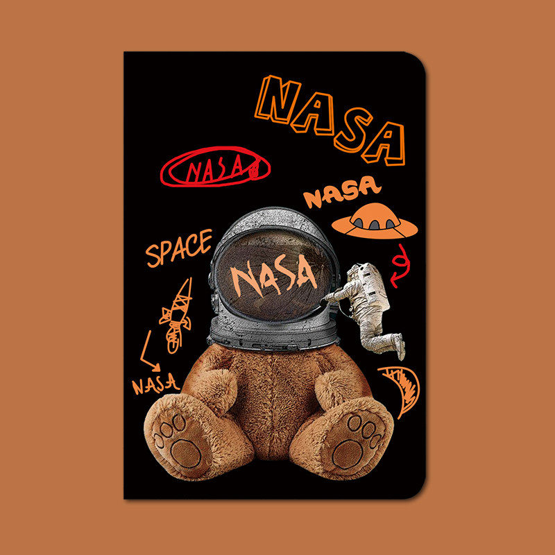 ipadair3保护套nasa太空熊可爱mini4潮牌9新款2020pro11寸10.