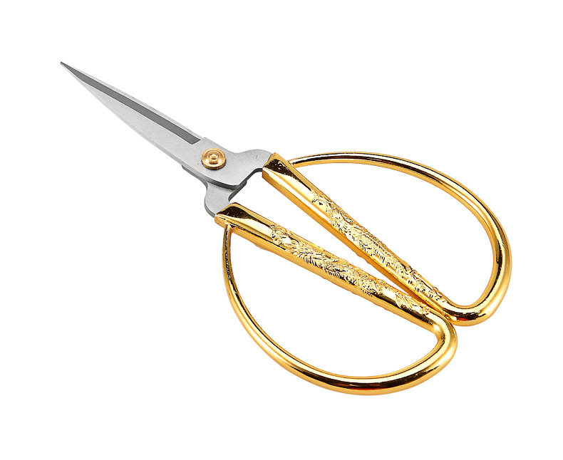 十八子作龙凤合金剪刀家用阳江十八子不锈钢剪彩hhj01020403