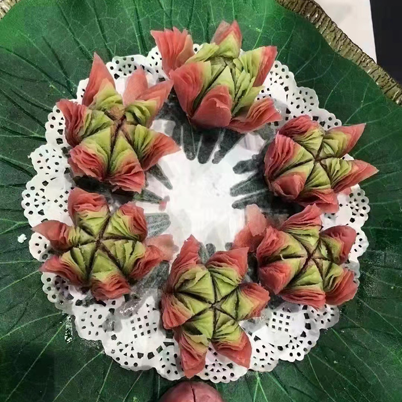 荷花酥油油炸开花速冻半成品食材餐厅特色甜点传统中式糕点