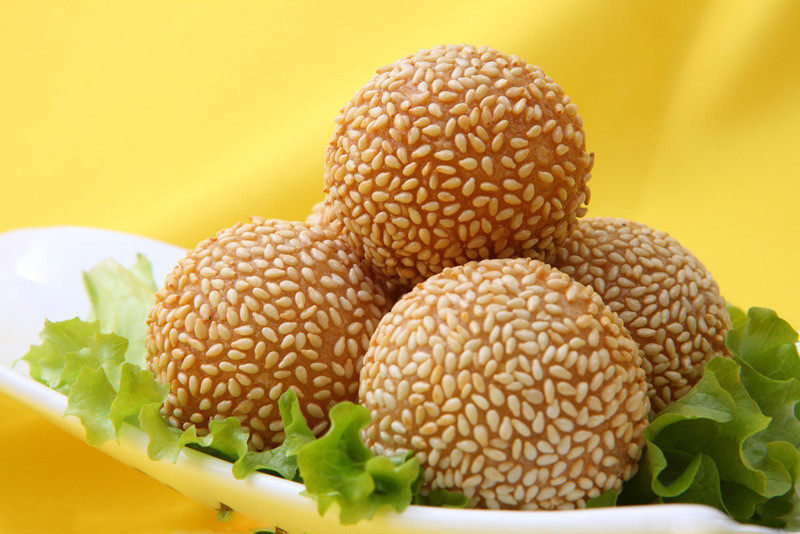 大芝麻球红豆沙馅糯米速冻半成品麻团油炸面食麻园早餐小吃40