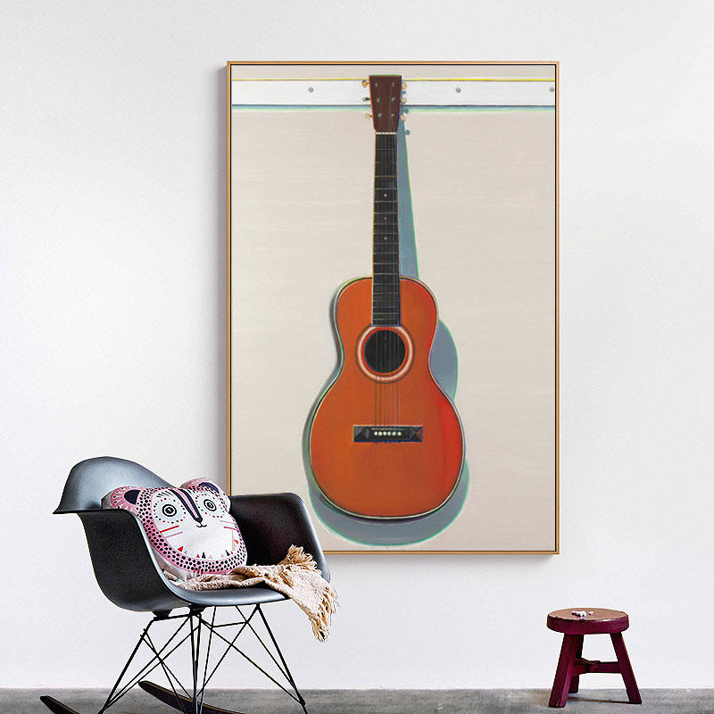 音乐优艺艺生活吉他北欧现代抽象装饰画房挂画小众现代装饰画
