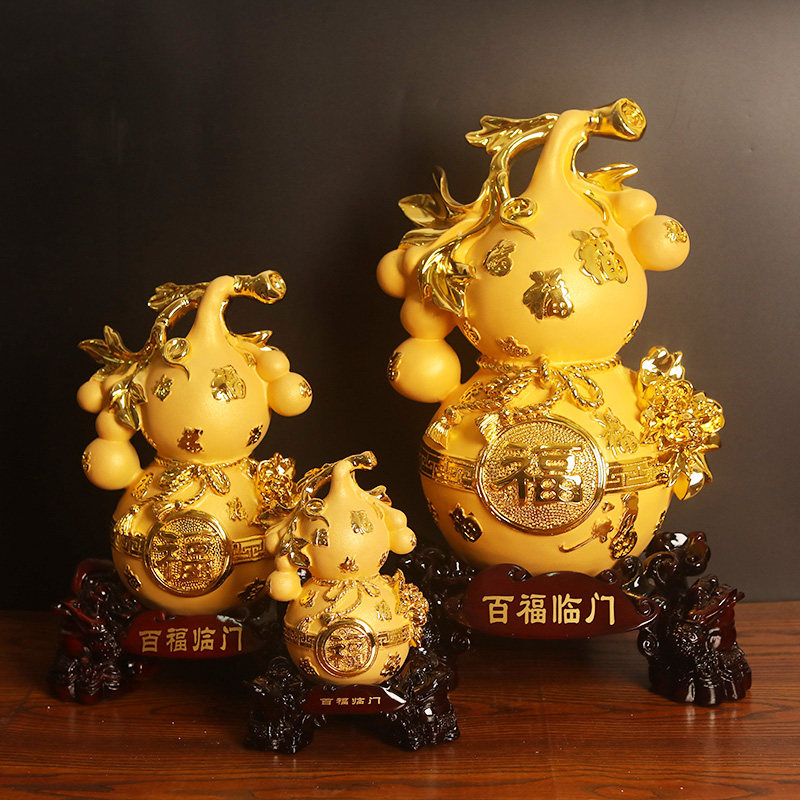 福禄招财葫芦摆件客厅电视酒柜玄关家居家居装饰摆件