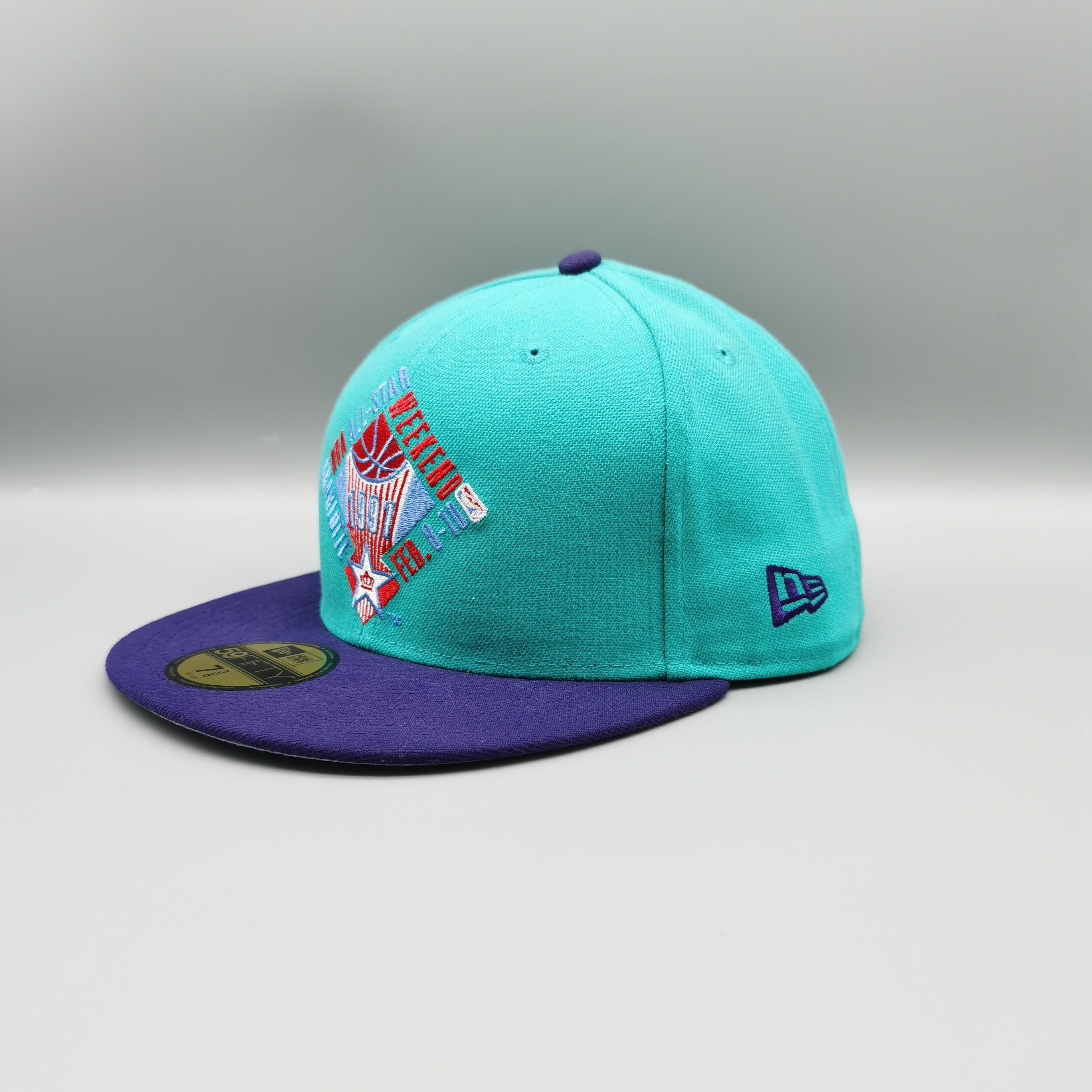 newera正版美职篮nba1991明星赛纪念版全封闭口棒球帽平檐帽子