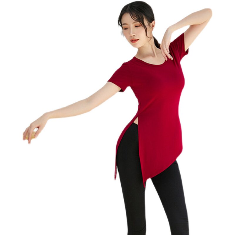 短中莫代尔开叉舞蹈练功服女形体基训古典跳舞古典舞服