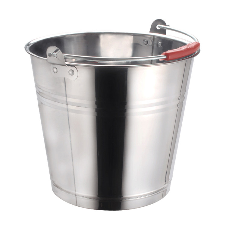 不锈钢水桶清洁地板用具提桶加厚饭桶手提式不锈钢多用桶深汤包邮